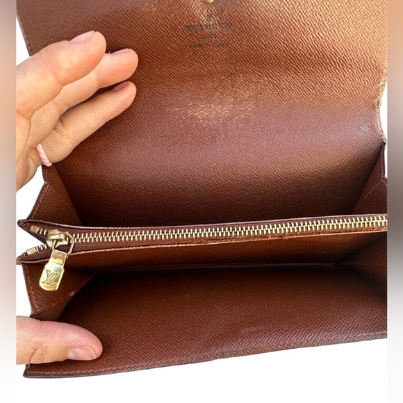 -TH0091 Vintage Louis Vuitton Long Sarah Wallet - Picture 8 of 11